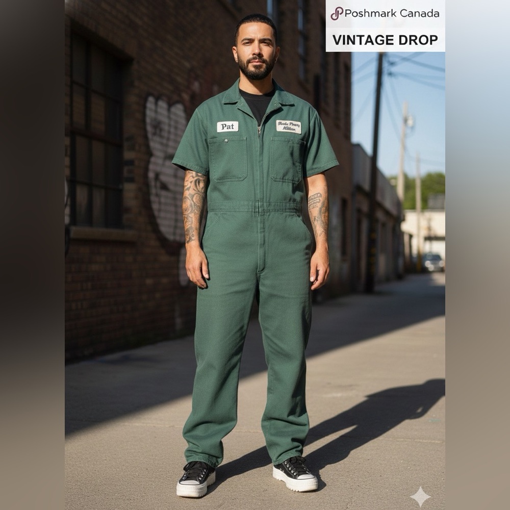 Vintage RED KAP Workwear Coveralls | "Pat" Mechanic Vibe boiler suit broken in